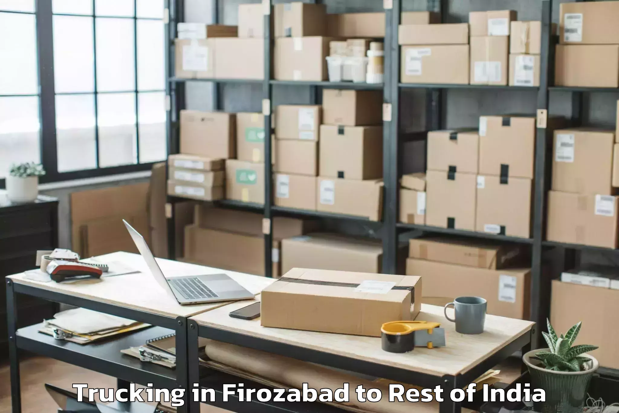 Hassle-Free Firozabad to Walong Trucking